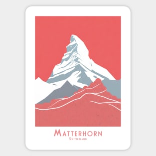 Majestic Matterhorn - Swiss Alpine Glory Sticker